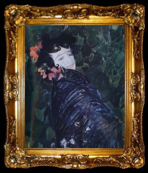 framed  Alexander Yakovlevich GOLOVIN The woman of Spanish, ta009-2